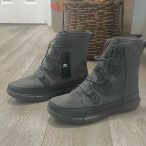 Sorel Men's Dark Gray Lace-Up Boots